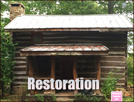 Historic Log Cabin Restoration  Dahlgren, Virginia